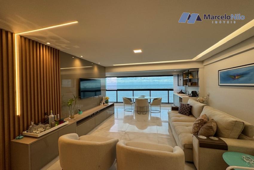 Moura Dubeux Beira Mar de Olinda Mobiliado, 128m2, 03 Vagas, Lazer Completo